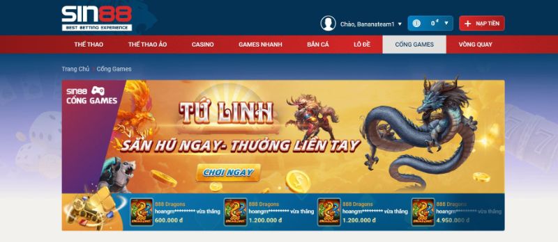 Hướng dẫn chơi Spribe game cực đơn giản cho tân thủ Đăng nhập nhà cái Sin88 sau đó nhấn chuột vào khu vực Cổng game