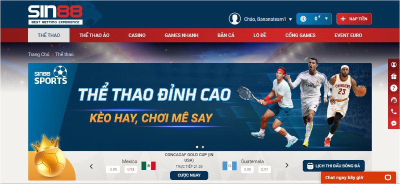 Bóng đá - Thiên đường cá độ bóng đá đỉnh cao quy tụ trong Sin88 Bóng đá Sin88 - Sân chơi đẳng cấp dành cho các cược thủ đam mê trái bóng tròn