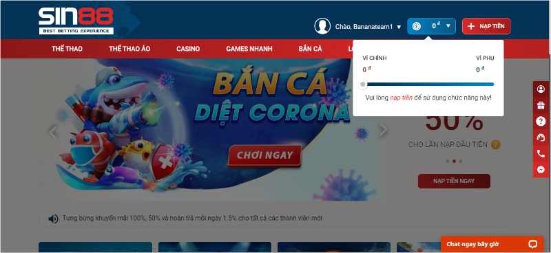 Đua Moto - Cuộc chơi cá cược đỉnh cao với các tay đua cừ khôi tại Sin88 Nạp tiền vào tài khoản game cá nhân của mình làm vốn cá cược Đua Moto