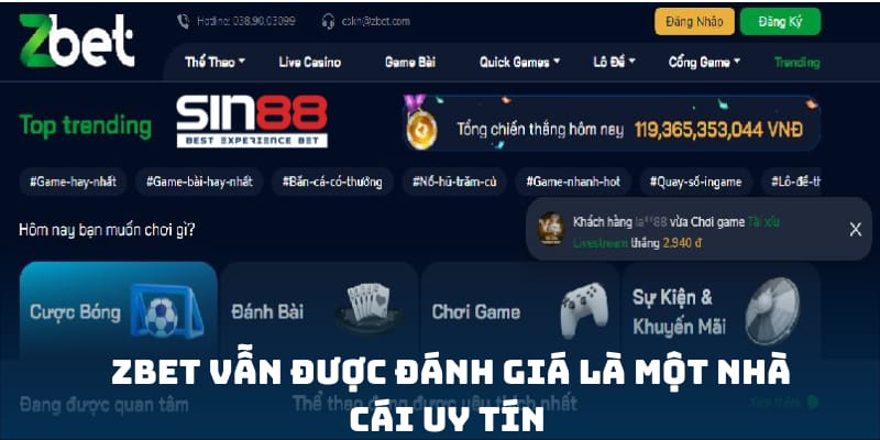 Nhà Cái Zbet Có Uy Tín Không? Giải Mã Tin Đồn Zbet Lừa Đảo! Zbet có thực sự lừa đảo?