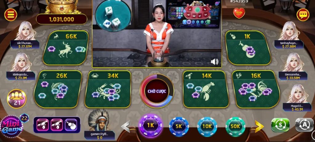 ban chơi Cách chơi Bầu cua livestreams