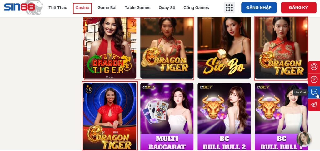 cách chơi Cá cược Rồng Hổ