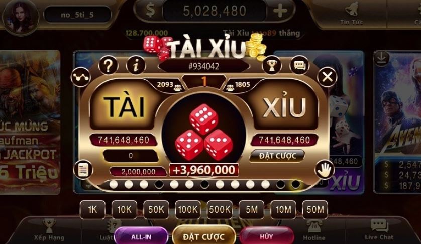 Công thức đánh tài xỉu online 