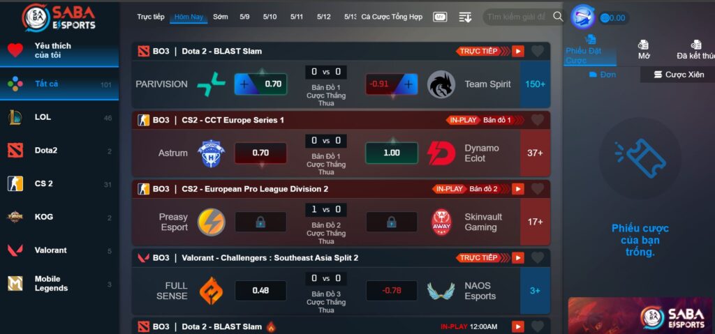 tỷ lệ Cá cược Warcraft 3