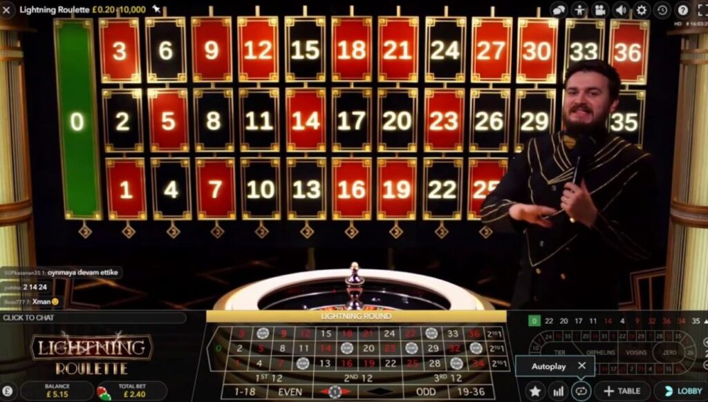 luật chơi Cách chơi Lightning Roulette